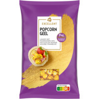 Een afbeelding van AH Excellent Popcorn geel