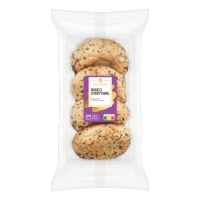 AH Excellent Bagels cottage cheese everything