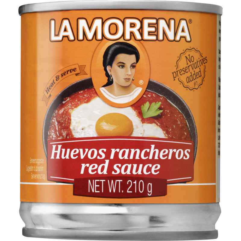 Een afbeelding van La Morena Huevos rancheros red sauce