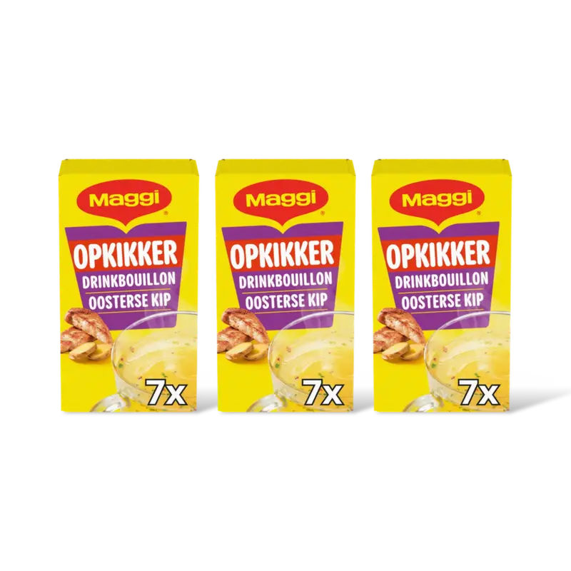 Maggi Opkikker drinkbouillon oosterse kip 3-pk