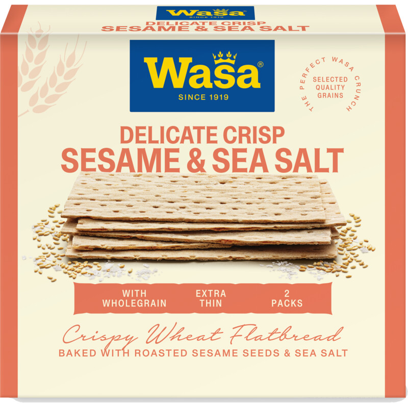 Een afbeelding van Wasa Delicate crisp sesame & seasalt