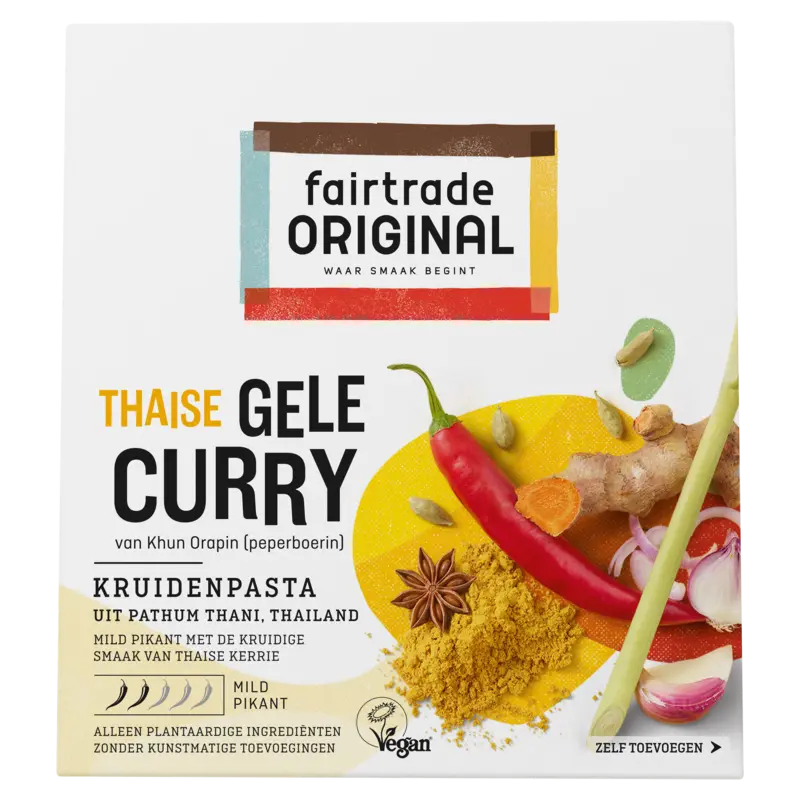 Fairtrade Original Kruidenpasta gele curry