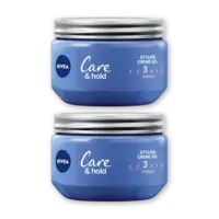 NIVEA Care & hold styling creme gel 2-pack