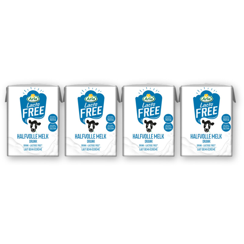 Arla Lactofree houdbare halfvolle melk 4-pack