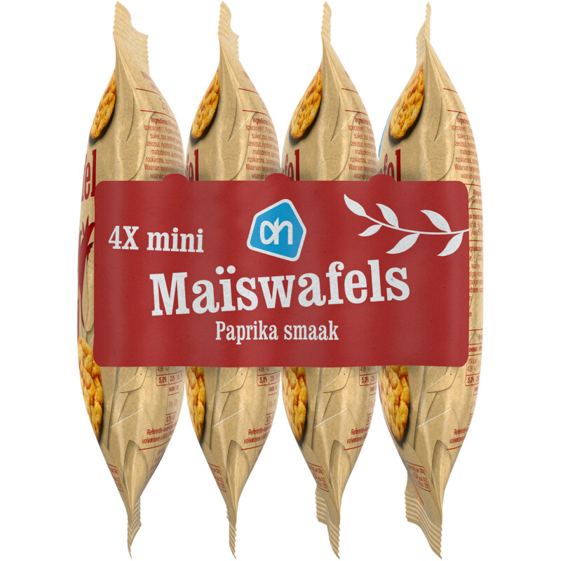Een afbeelding van AH Mini maiswafels paprika smaak