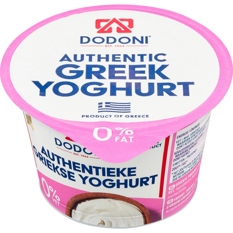 Een afbeelding van Dodoni Griekse yoghurt 0% vet