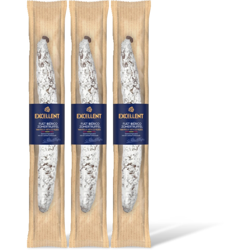 AH Excellent Fuet Iberico zomertruffel 3-pack