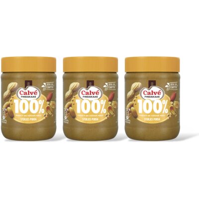 pdp-image-Calvé 100% stukjes pinda pindakaas 3-pack