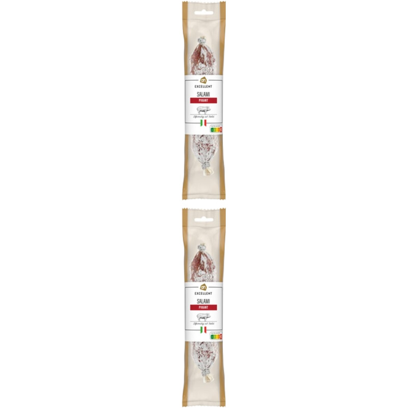 Een afbeelding van AH Excellent Salami pikant 2-pack