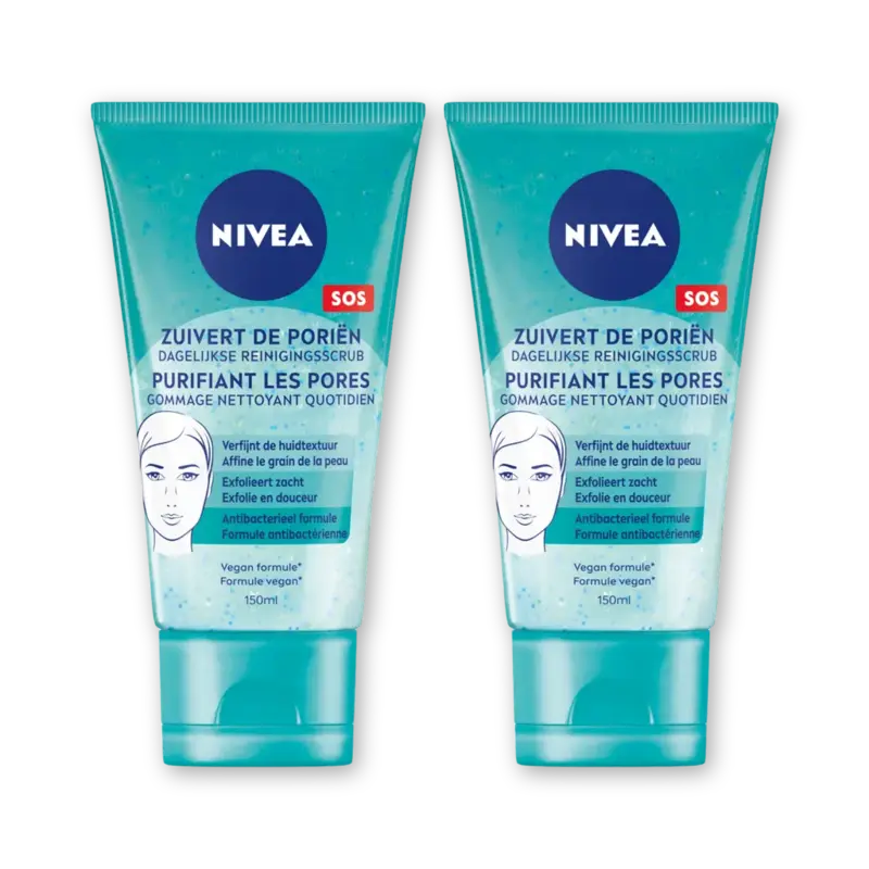 NIVEA Dagelijkse reinigingsscrub 2-pack