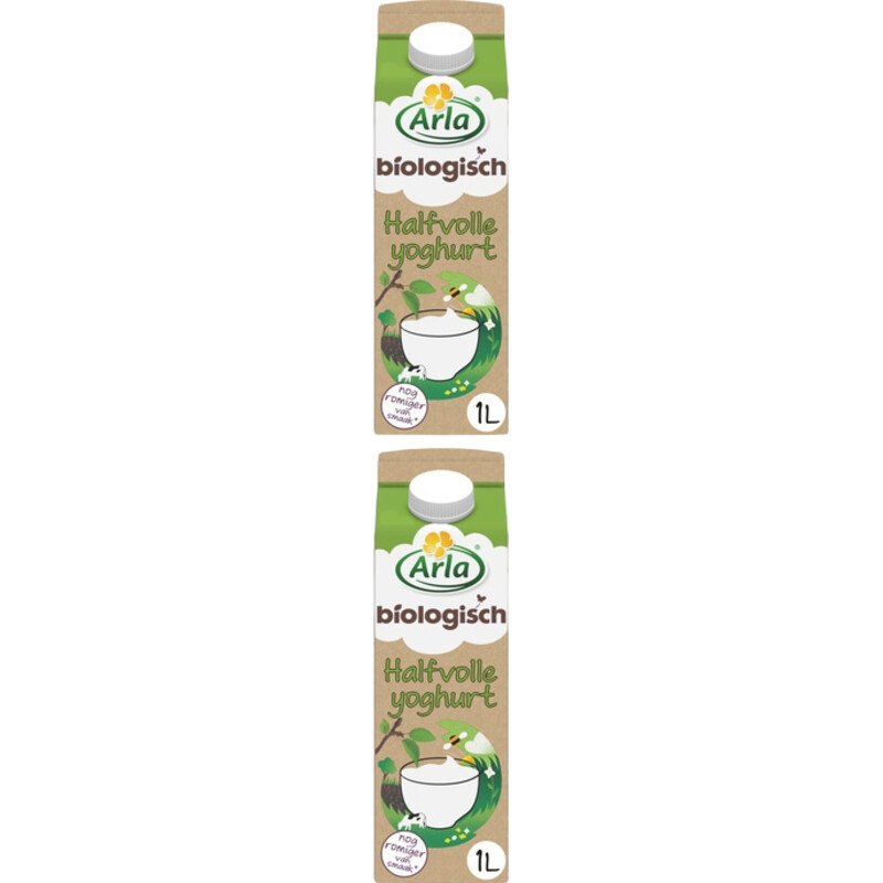 Een afbeelding van Arla Biologisch halfvolle yoghurt 2-pack