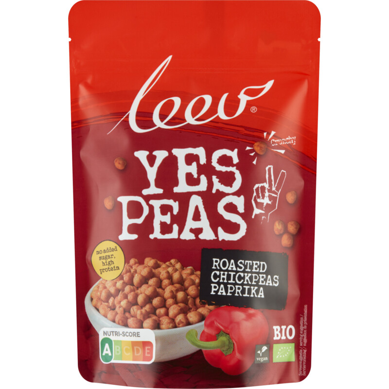 Een afbeelding van Leev Yes peas kikkererwten paprika