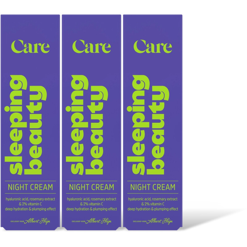 Care sleeping beauty night cream 3-pack