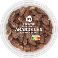 Een afbeelding van AH Amandelen met rooksmaak gezouten