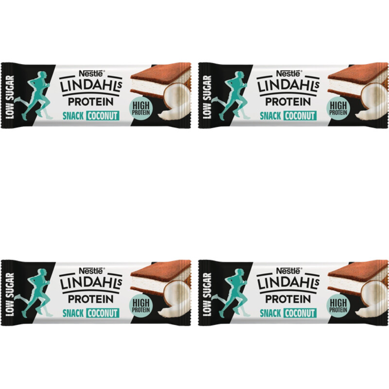 Een afbeelding van Lindahls Protein snack coconut 4-pack
