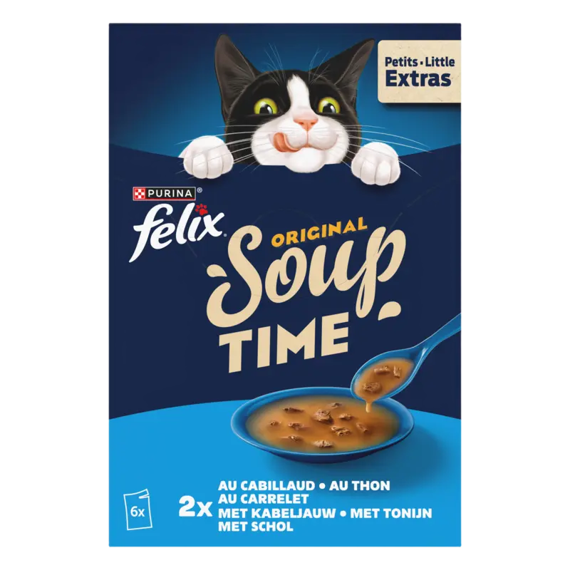 Felix Soup original met kabeljauw tonijn schol