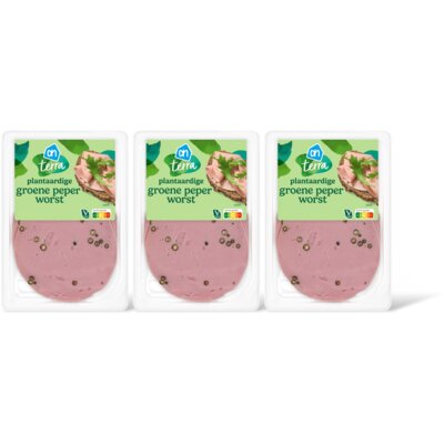pdp-image-AH Terra Plantaardige groene peper worst 3-pack