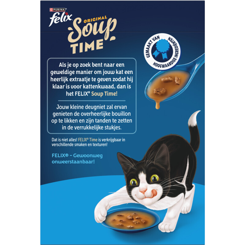 Een afbeelding van Felix Soup original met kabeljauw tonijn schol