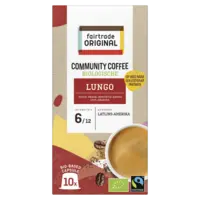 Fairtrade Original Community coffee lungo capsules