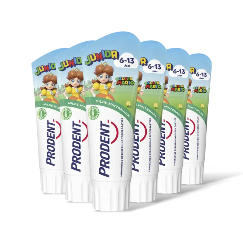 Prodent Tandpasta Mario junior 6-13 jaar 6-pack