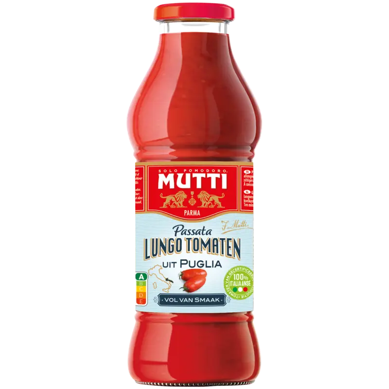 Mutti Passata van lungo tomaten uit Puglia