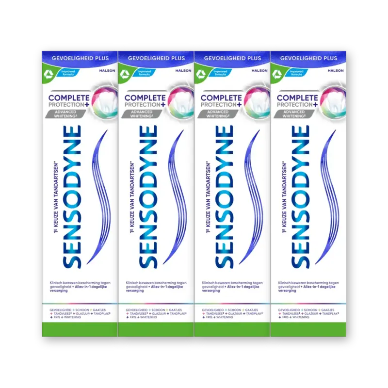 Sensodyne Complete protect advanced whitening 4pck
