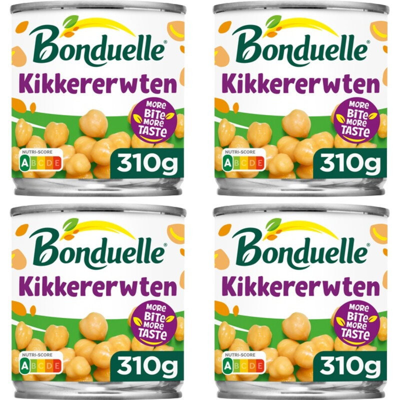 Een afbeelding van Bonduelle Kikkererwten 4-pack