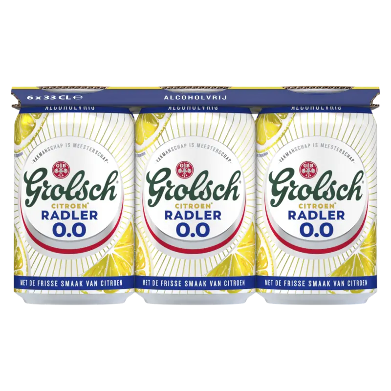 Radler citroen alcoholvrij 0.0% 6-pack