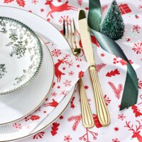 Een afbeelding van AH Excellent Servet rood figuurtje 33x33cm