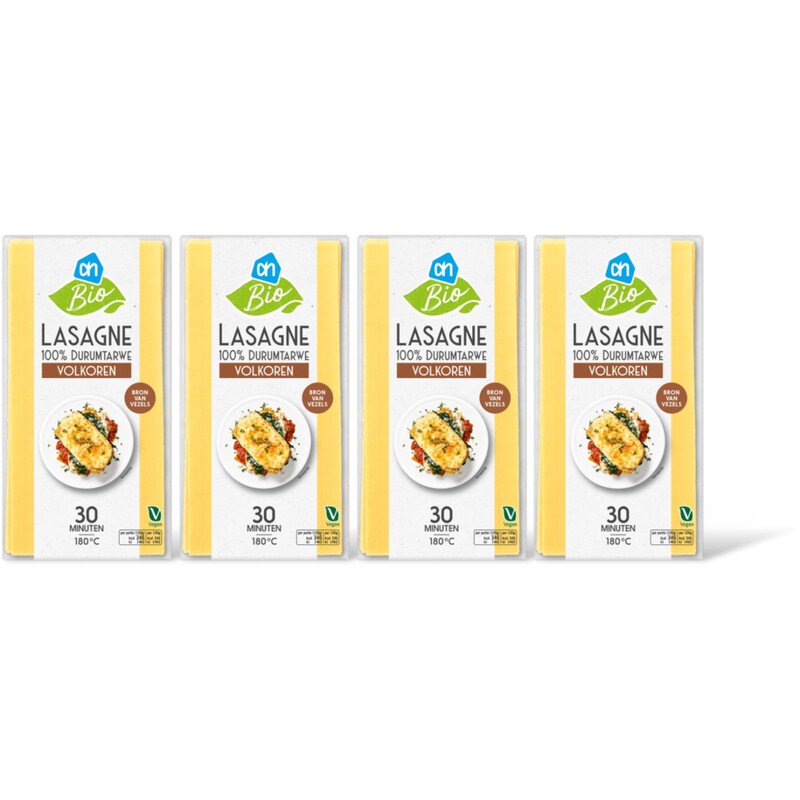AH Biologisch Lasagne volkoren 4-pack