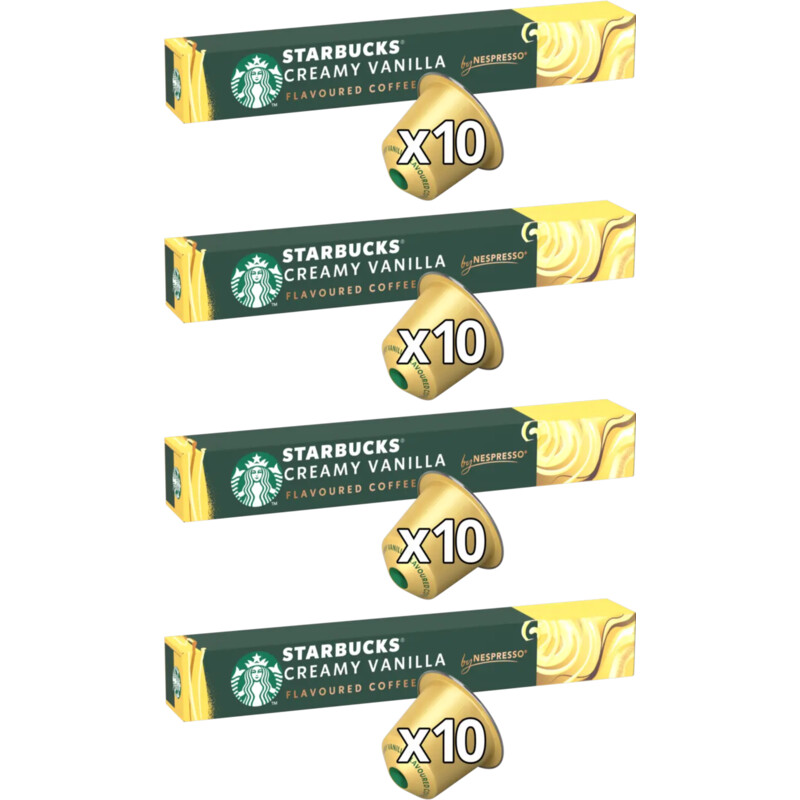 Starbucks Nespresso creamy vanilla capsules 4-pack