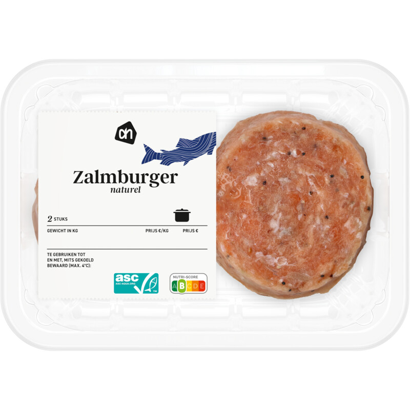 Een afbeelding van AH Zalmburger naturel
