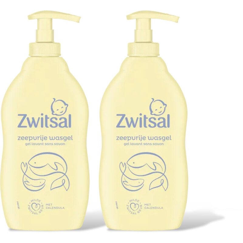 Zwitsal Baby zeepvrije wasgel 2-pack