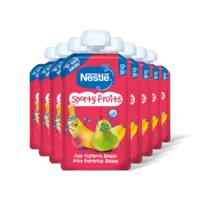 Nestlé Sporty fruits knijpfruit peer 12m+ 8-pck