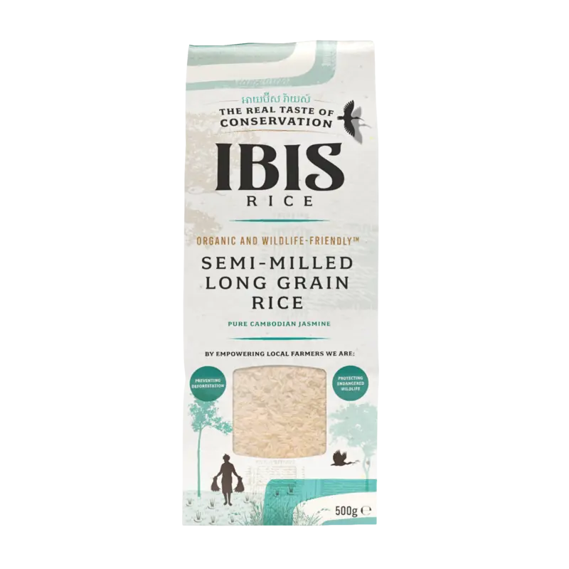 Semi-milled long grain rice