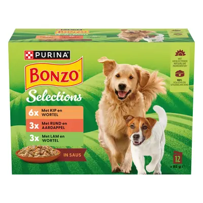 pdp-image-Bonzo Maaltijdzakjes in saus rund, kip, lam