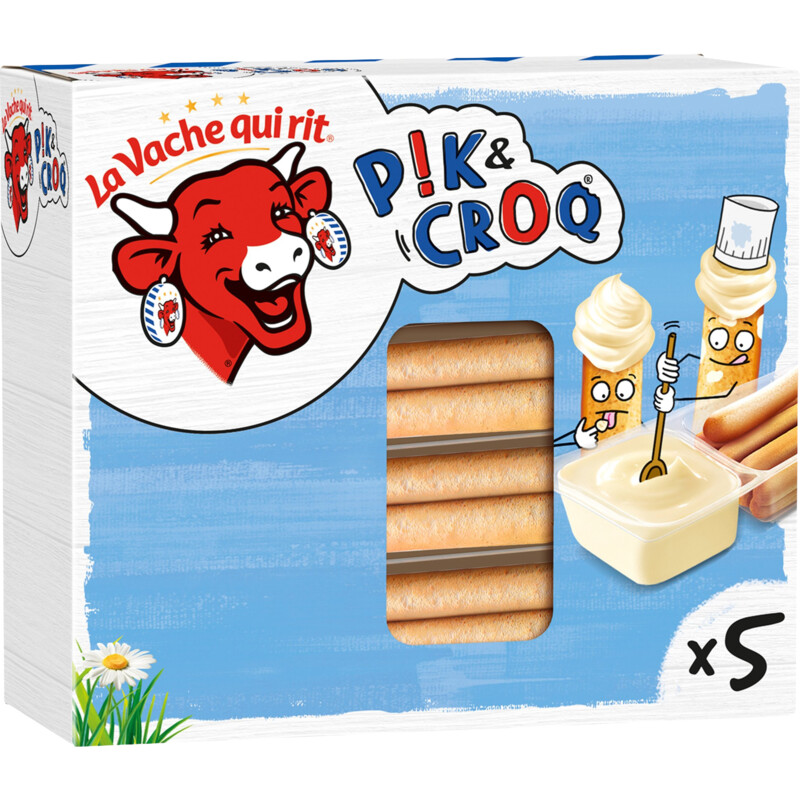 Een afbeelding van La Vache Qui Rit Cheez dippers smeerkaas