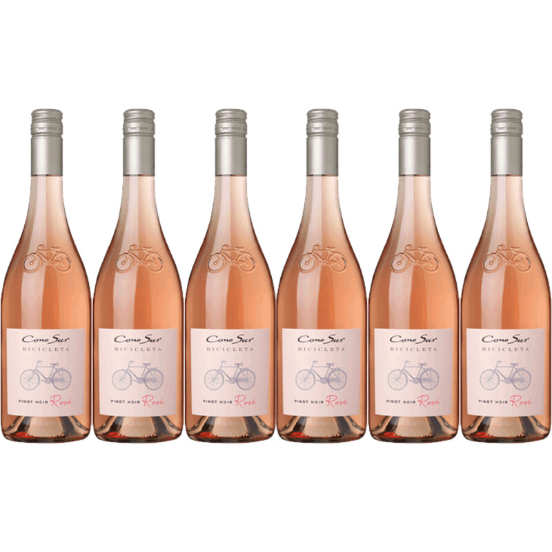 Een afbeelding van Cono Sur Bicicleta rose 6 flessen