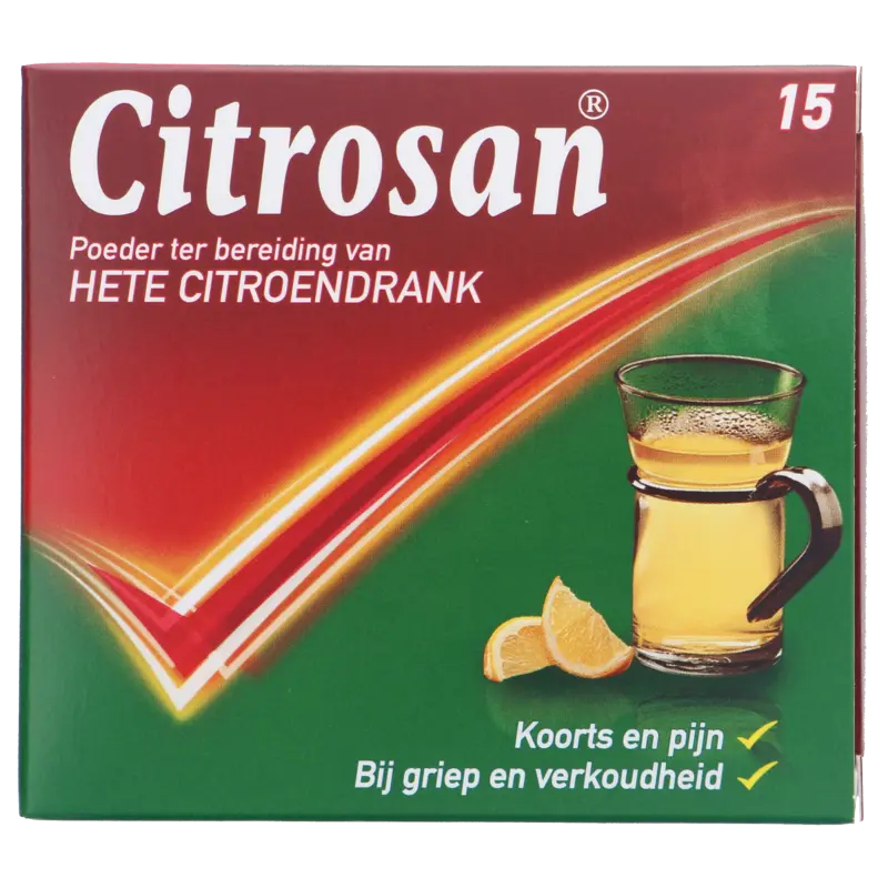 Poeder voor hete citroendrank, 15 zakjes