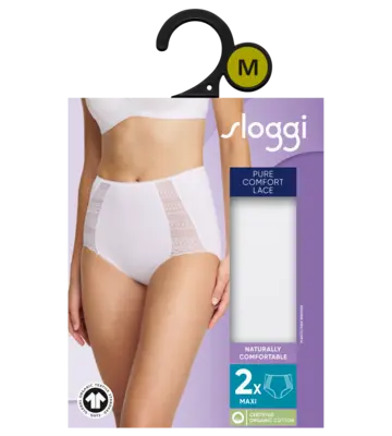 pdp-image-Sloggi Pure comfort lace maxi wit maat XL
