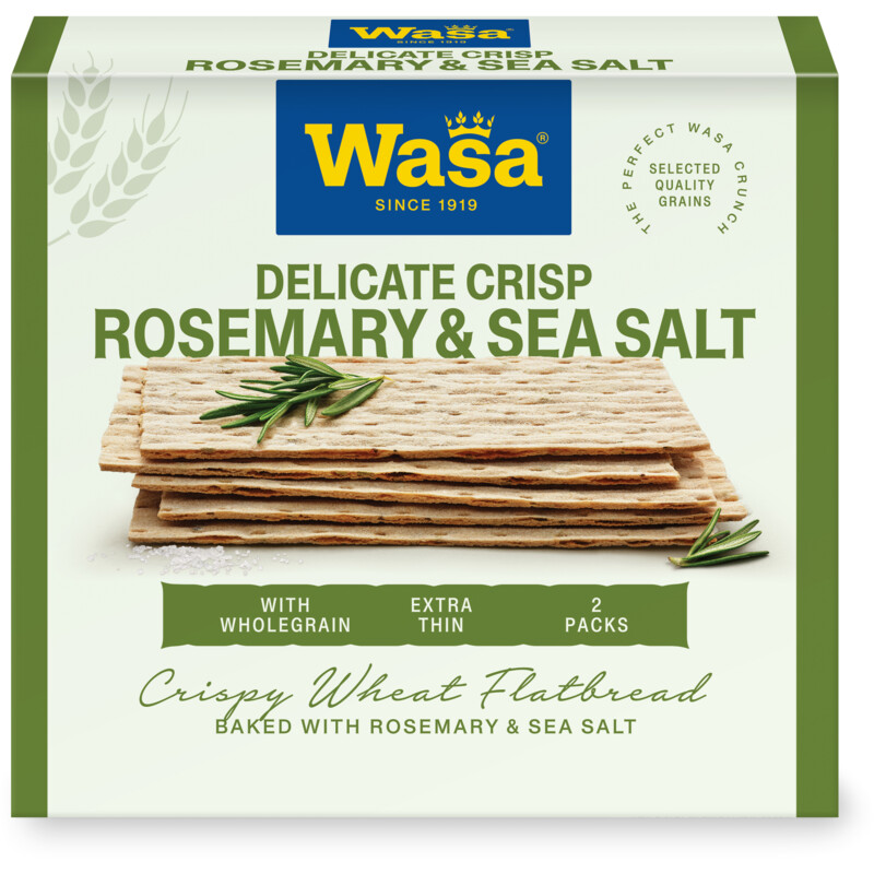 Een afbeelding van Wasa Delicate crisp rosemary & salt