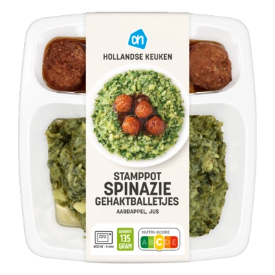 pdp-image-AH Stamppot spinazie gehaktballetjes