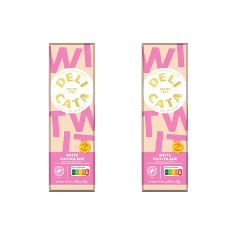 Reep witte chocolade met vanille 2-pack