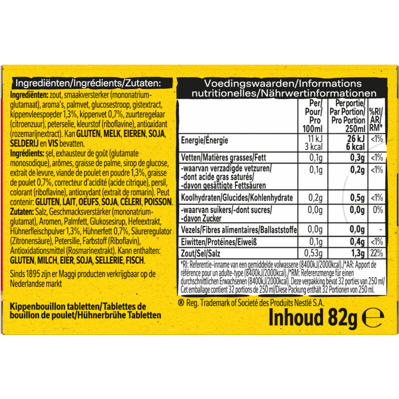 Een afbeelding van Maggi Bouillon blokjes kippen