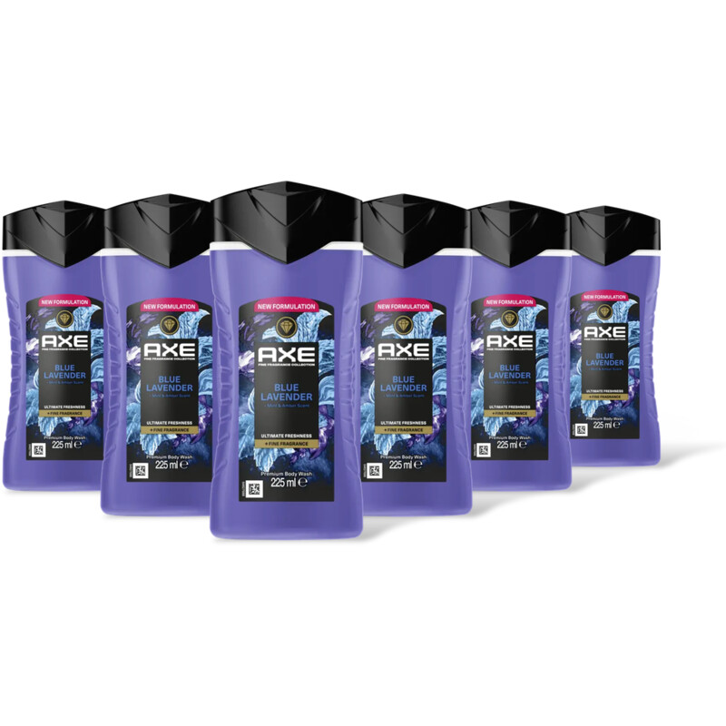 Axe Blue lavender + fine fragrance sg 6-pack
