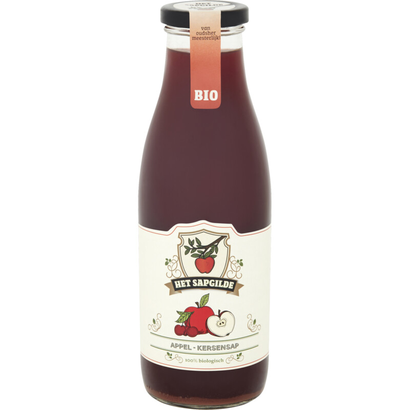 Een afbeelding van Het sapgilde Appel - kersensap bio