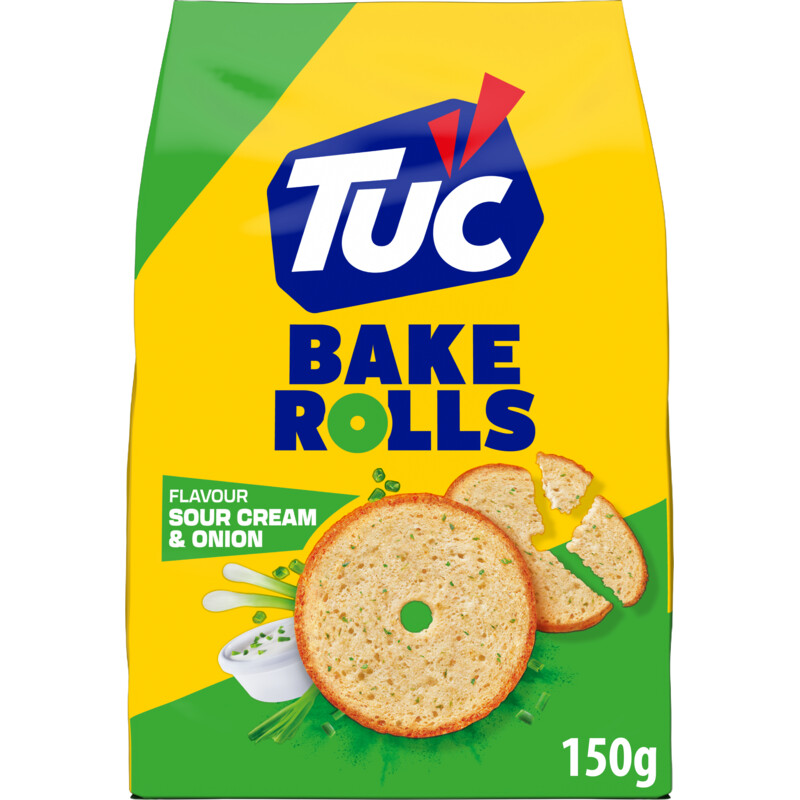 Een afbeelding van Tuc Bake rolls sour cream & onion