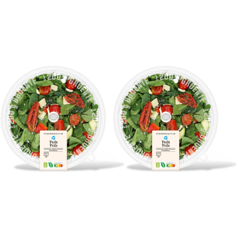 Stoommaaltijd pasta pesto 2-pack