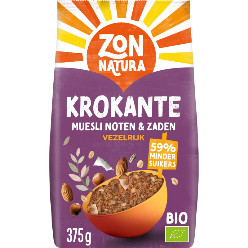 Een afbeelding van Zonnatura Krokante muesli noten en zaden