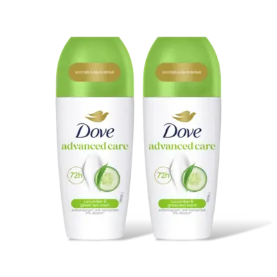 Dove Anti-transpirant roller komkommer 2-pack